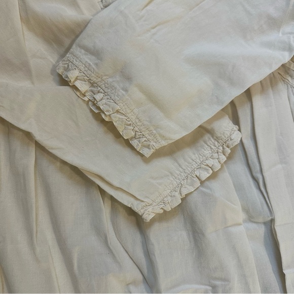 April Cornell Vintage Cream Dress with Floral Embroidery, Nightgown, Cotton, L - Picture 4 of 13